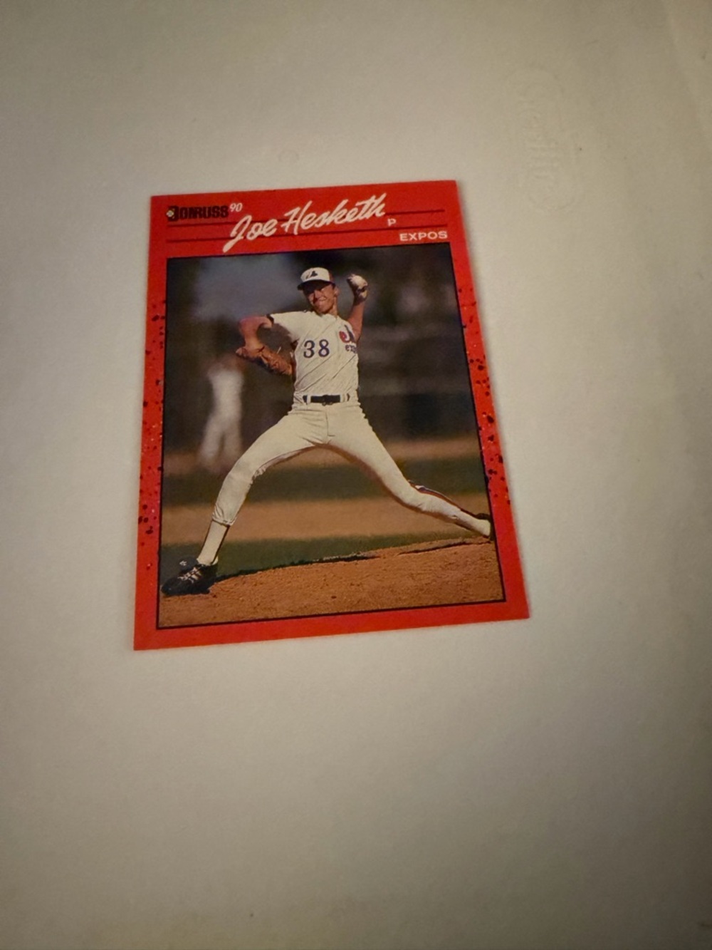 1990 Donruss Joe hesketh baseball card